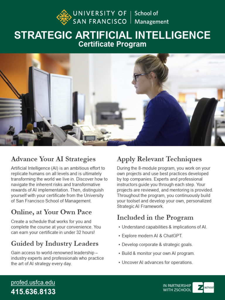 USFCA Strategic AI Certificate Program | PDF | Artificial Intelligence ...