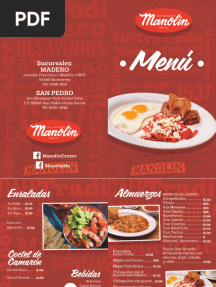 Menú Manolin Restaurante