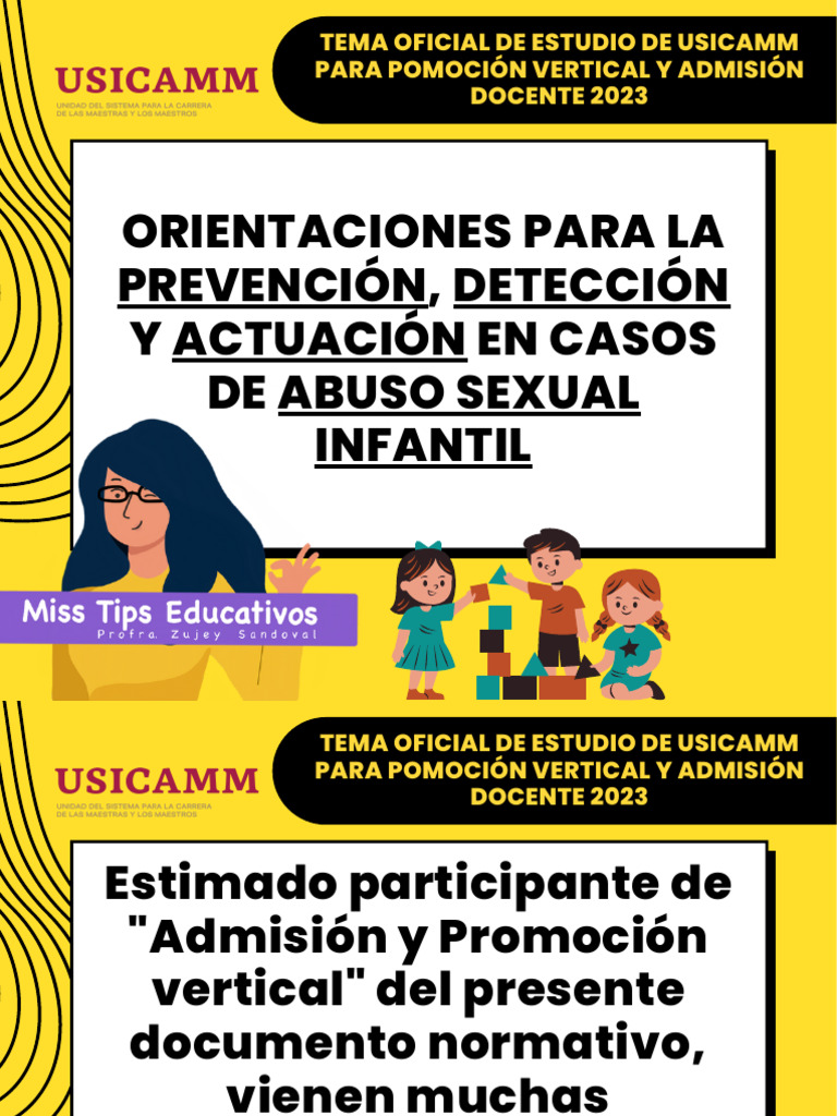 Prevención y Detección de Abuso Sexual Infantil | PDF | Abuso Sexual ...