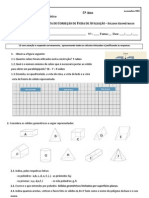 Ficha de Avaliação Sólidos Geométricos e Fig No Plano (Introd) - Proposta de Correção