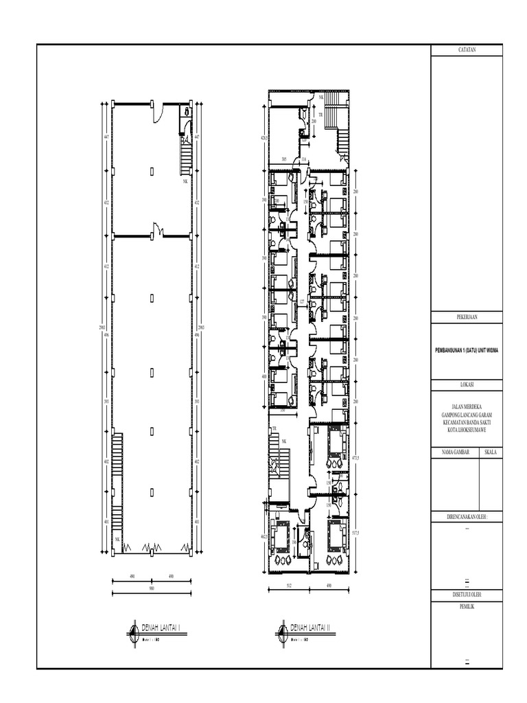 Pembangunan Wisma di Lhokseumawe | PDF