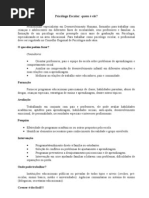 Quem é o Psicólogo Escolar