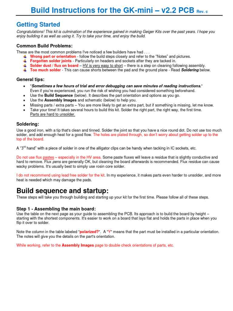 GK Mini Build Instructions v2.2c | PDF | Vacuum Tube | Printed Circuit ...