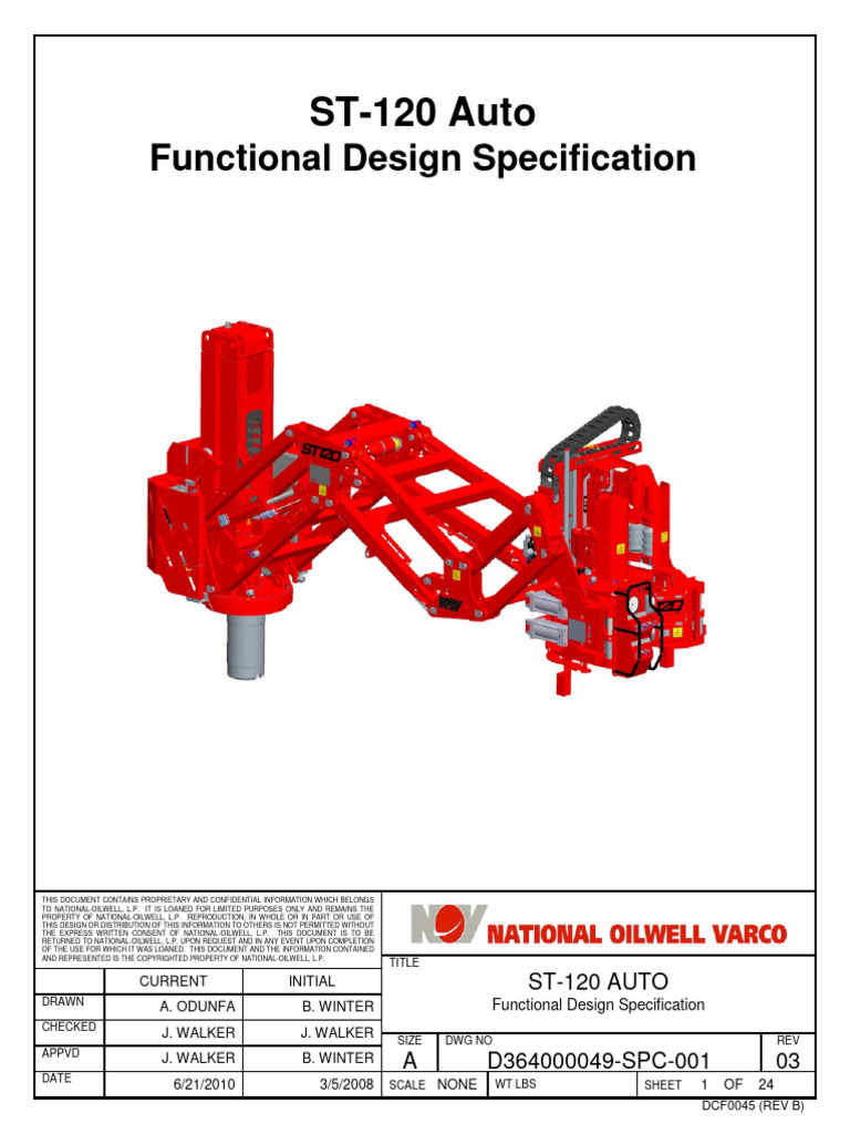 ST-120 Iron Roughneck Design Specs | PDF | Drill | Torque