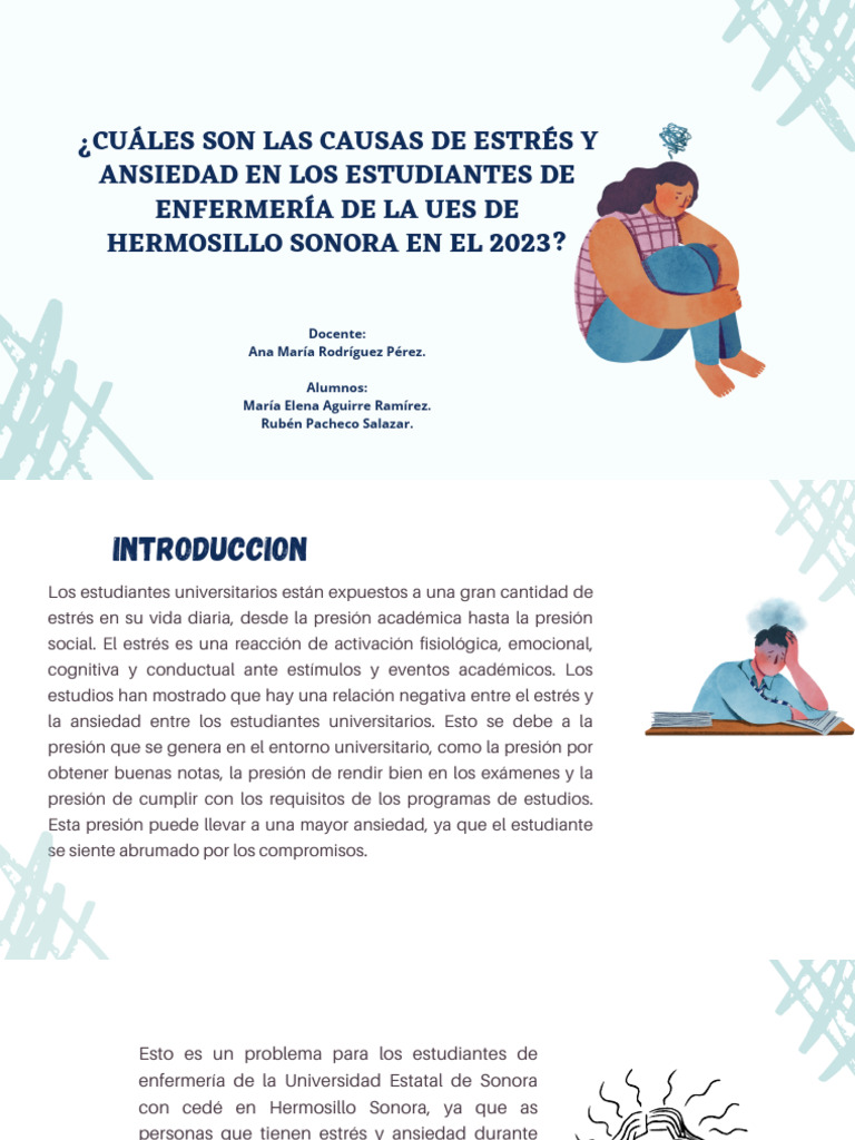 ¿Cuáles Son Las Causas de Estrés Y Ansiedad en Los Estudiantes de ...