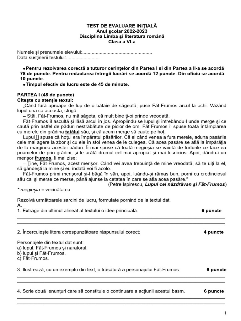 10 Test Initial 6 | PDF