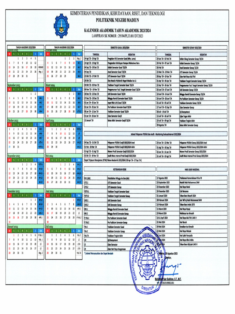 Kalender-Akademik 2 | PDF