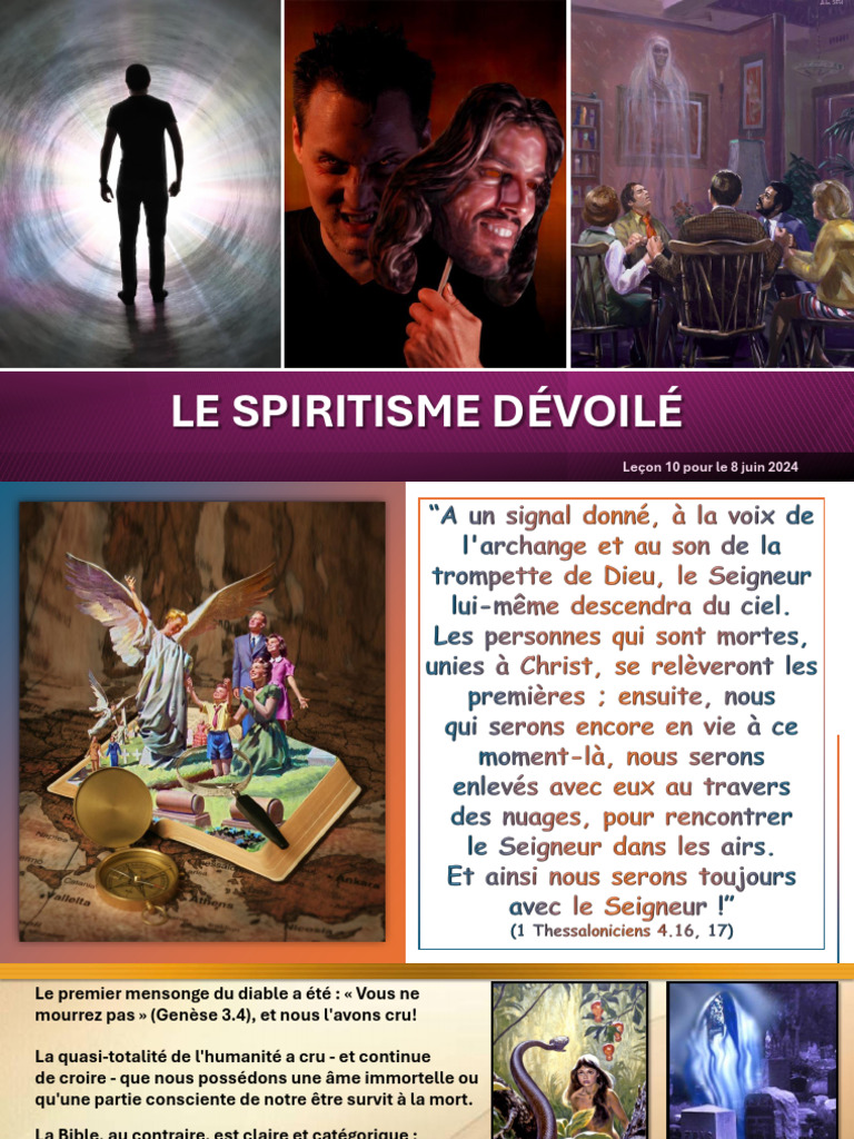Le Spiritisme et la Mort selon la Bible | PDF | Âme | Miracle