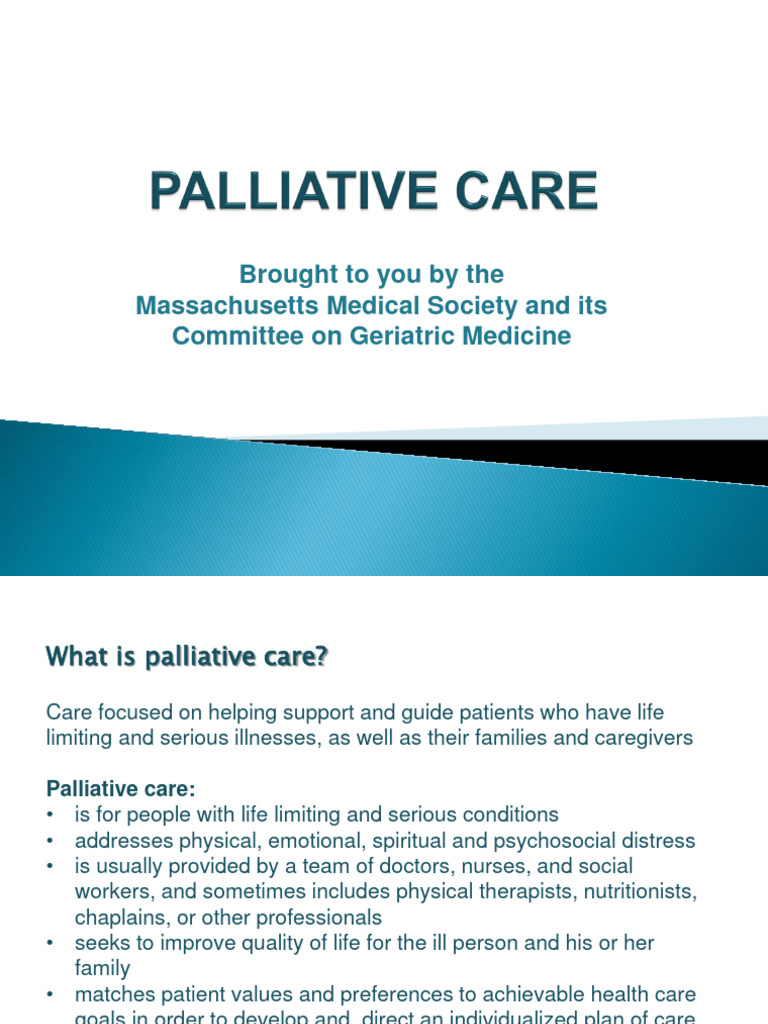 Palliative Care Presentation | PDF | Palliative Care | End Of Life Care