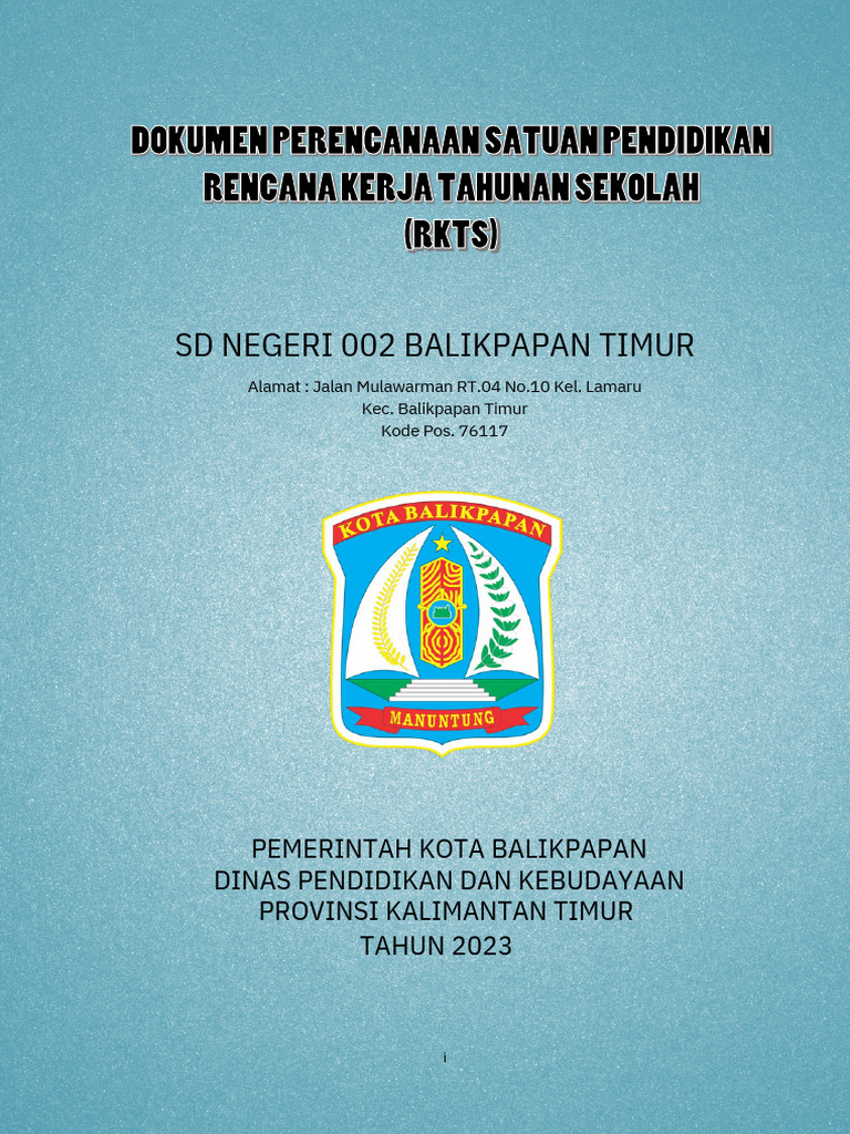Rencana Kerja Tahunan SD 002 Balikpapan | PDF | Karier & Perkembangan ...