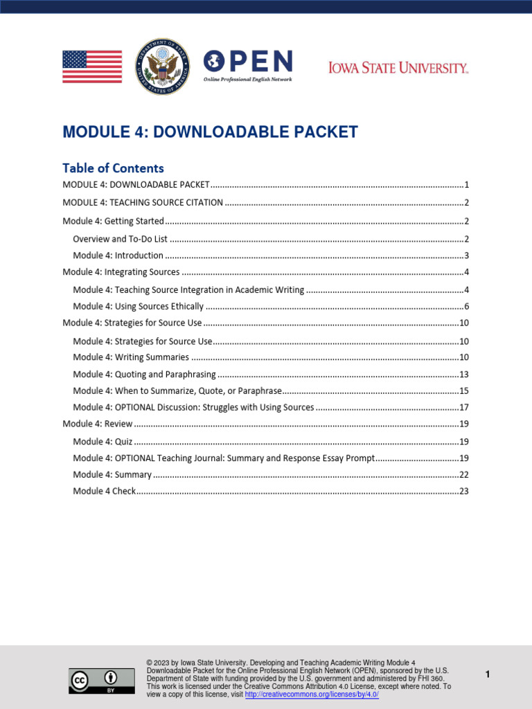 DATAW Mod 4 - Downloadable Packet | PDF | Time Management ...