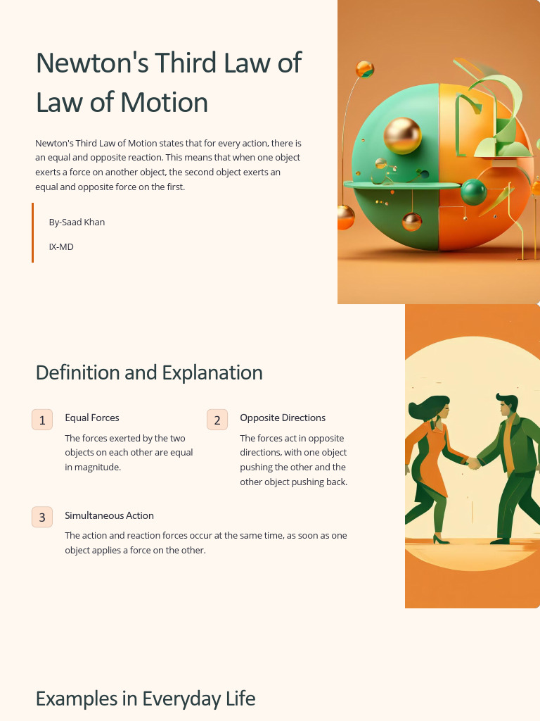 Understanding Newton's Third Law | PDF | Force | Newton's Laws Of Motion