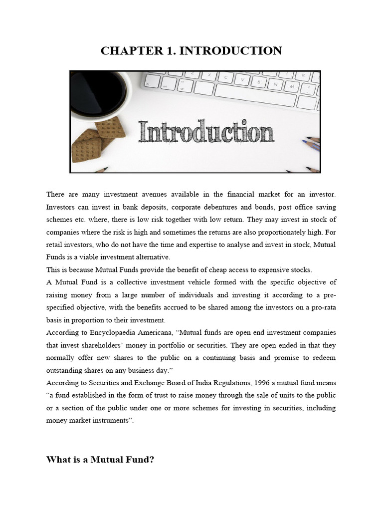 Chapter 1. Introduction: What Is A Mutual Fund? | PDF | Investment Fund ...