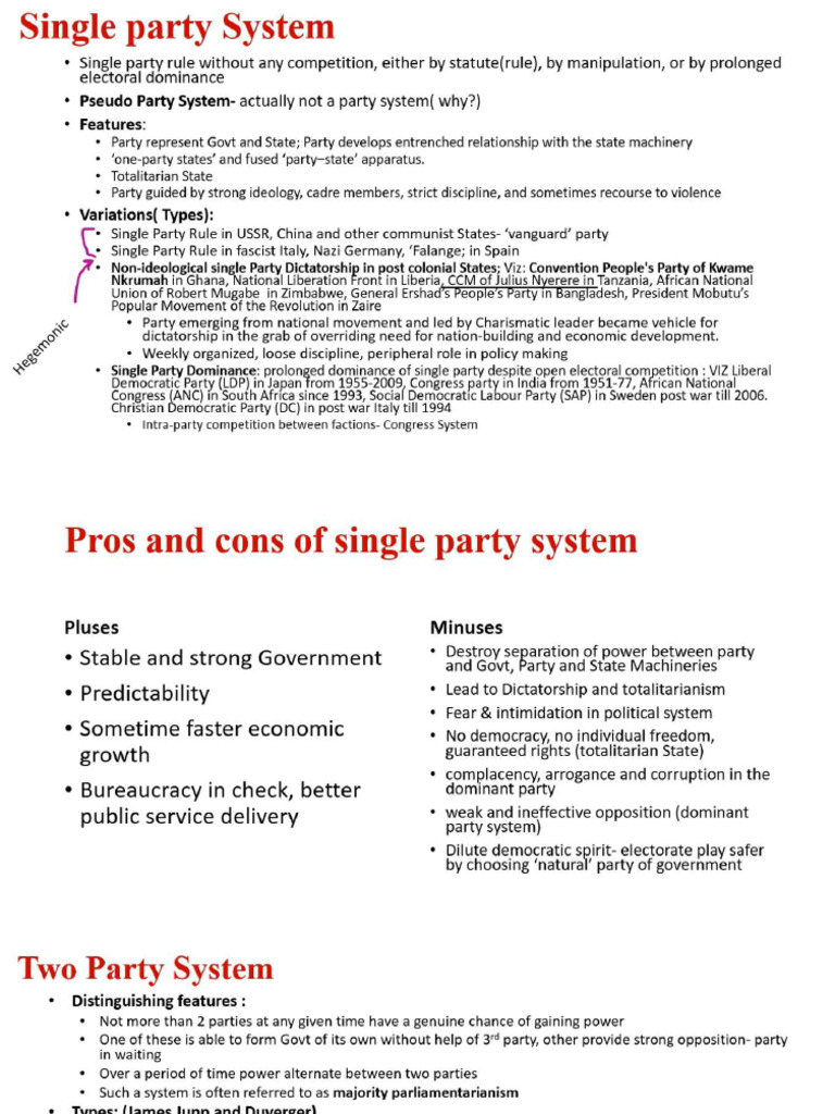 Party System | PDF