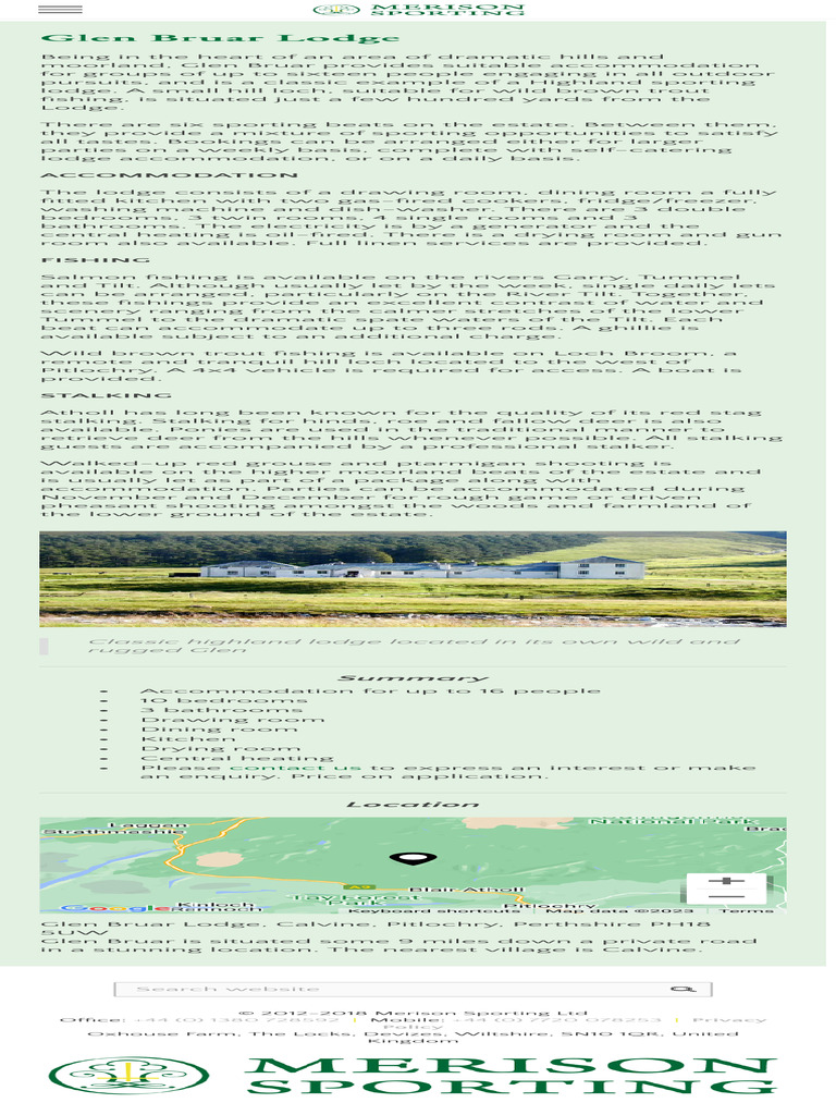 Glen Bruar Lodge: Highland Sporting Retreat | PDF | Room