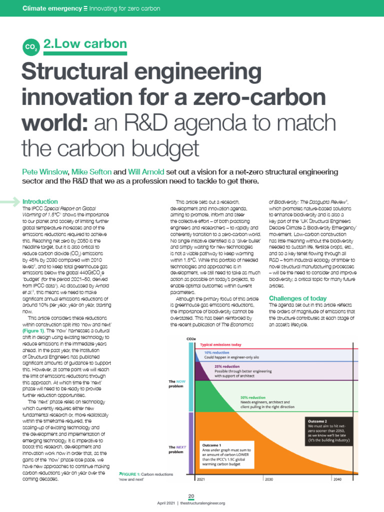 Zero Carbon Innovation in Construction | PDF | Concrete | Cement