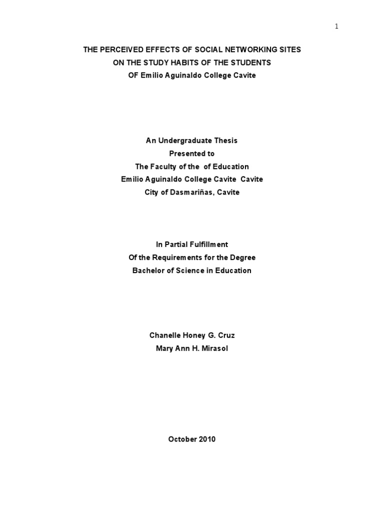 Effects of Social Networking on Students | PDF | Social Networking ...