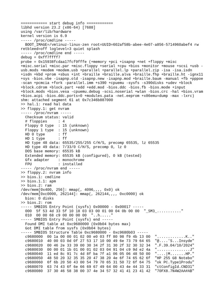 Hwinfo pdf cpu cache bios