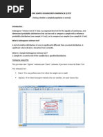 One Sample Kolmogorov Non para