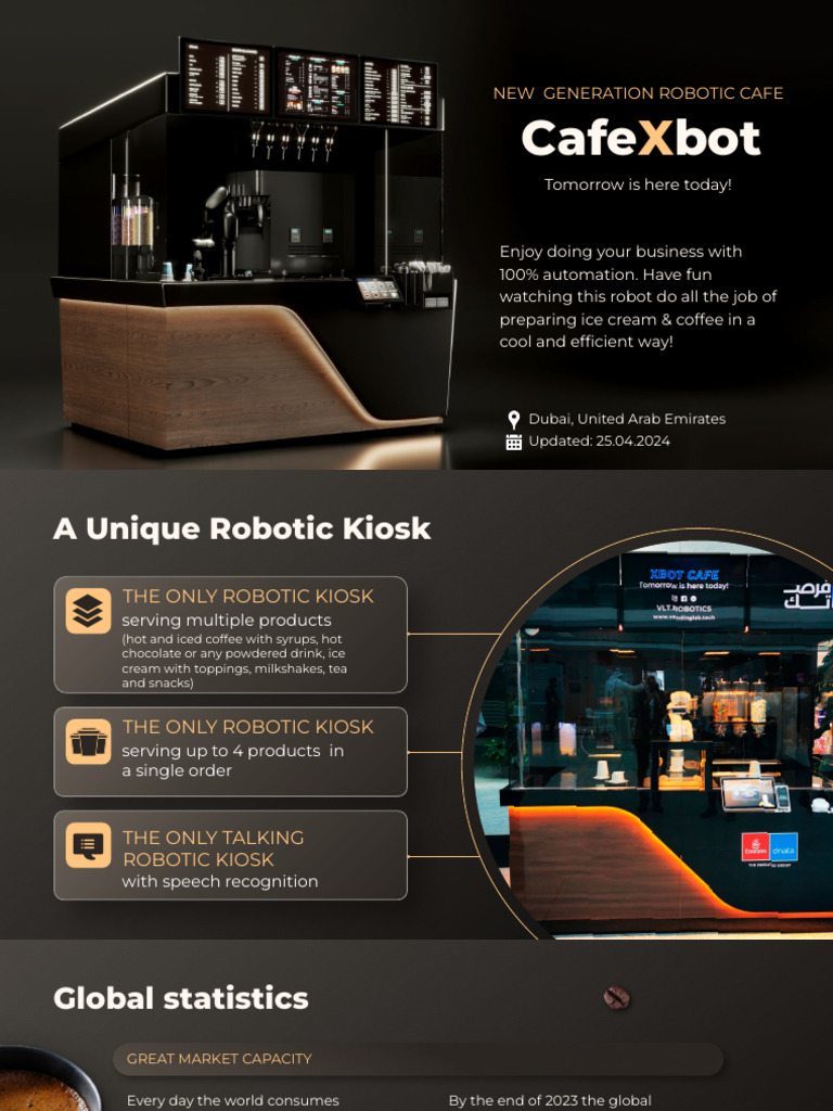 Automated CafeXbot: Profit & Innovation | PDF | Coffee | Drink