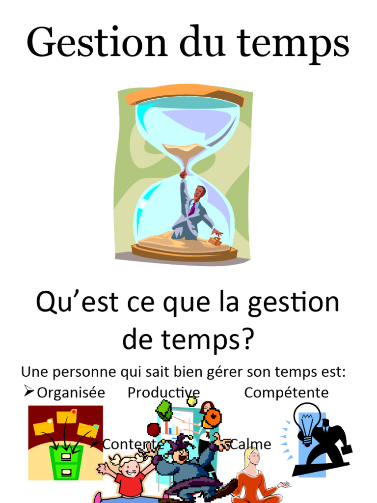 Gestion Du Temps | PDF | Perfectionnisme (psychologie) | Peur