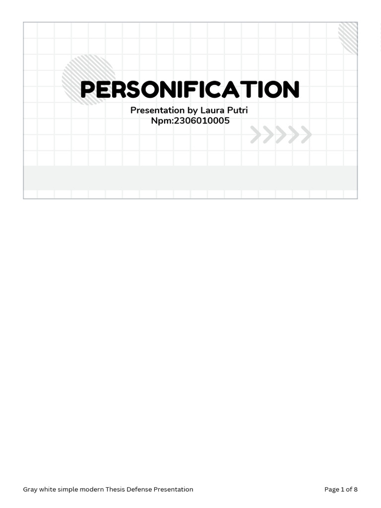 Gray White Simple Modern Thesis Defense Presentation | PDF ...