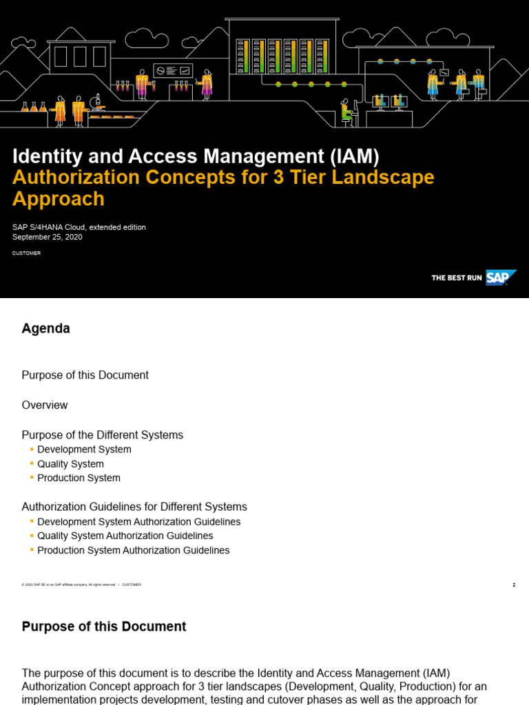 S4H_790 IAM - Authorization Concept Guidelines for S4HANA Cloud | PDF ...