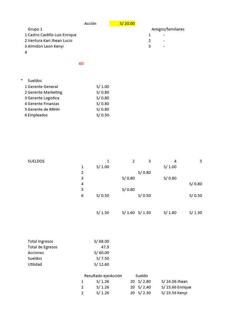 Caramandungas excel 1 pdf