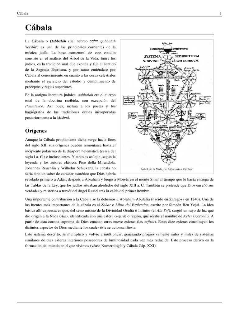 Cabala | PDF | Kábala | Creencia religiosa y doctrina
