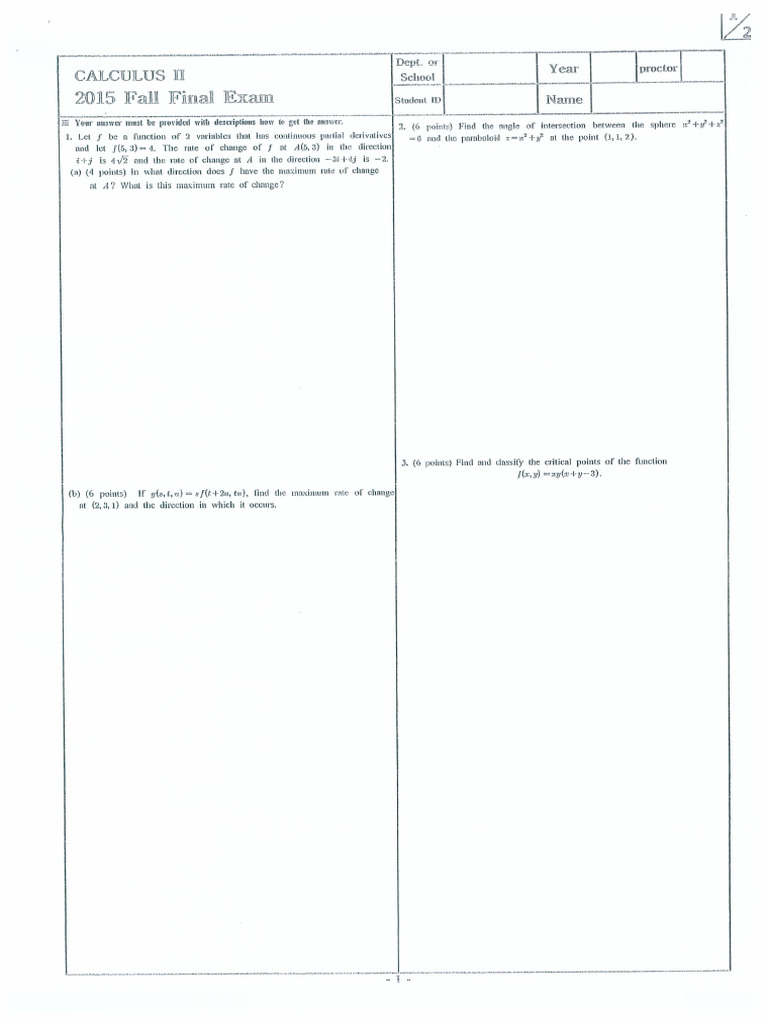 Calculus2 Final 2015 Pdf