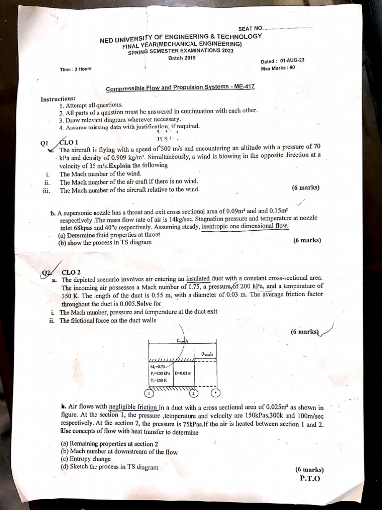 8th Semester Finals (2023) Batch 2019 | PDF