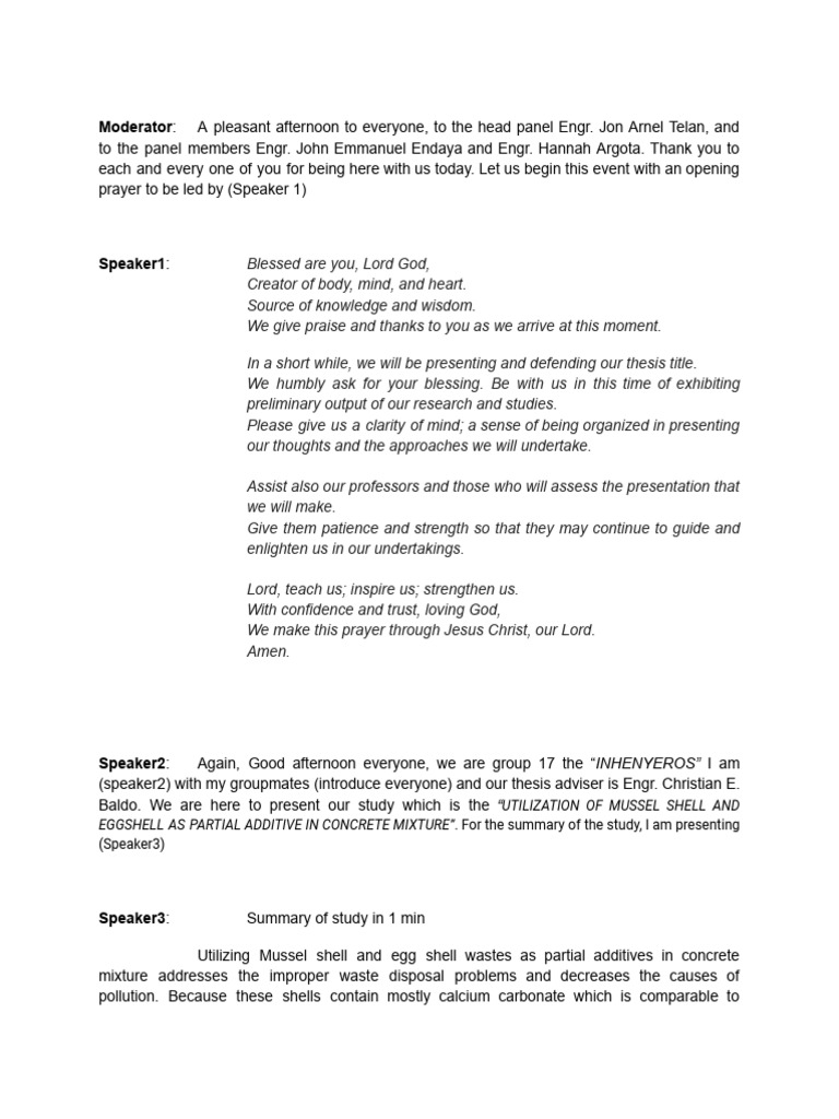 Prep For Final Defense 2 | PDF | Concrete | Cement