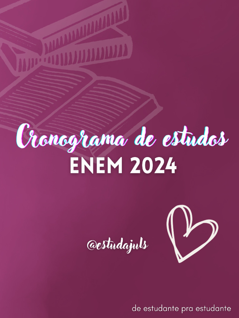 Cronograma de Estudos para o ENEM | PDF | Química | Geografia