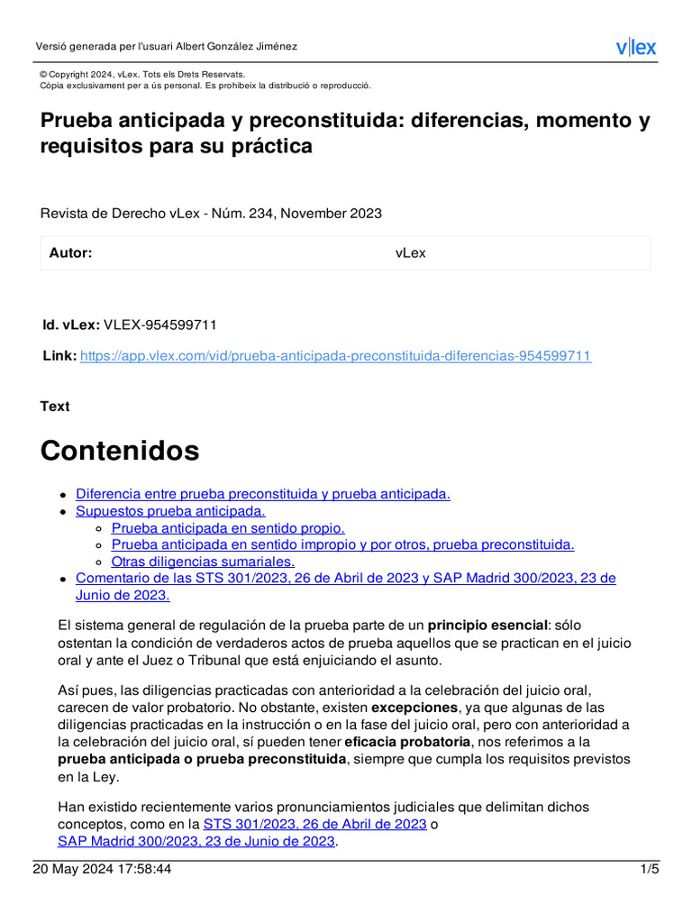 prueba-anticipada-y-preconstituida-diferencias-momento-y-req | PDF