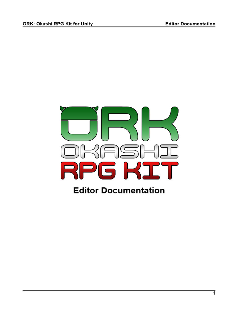 Okashi RPG Kit: Editor Guide | PDF | Icon (Computing) | Unity (Game Engine)