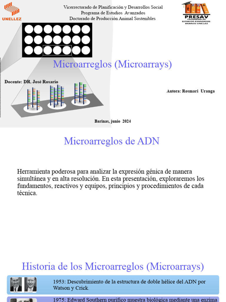 Microarreglos: Análisis de Expresión Génica | PDF | Adn Microarray ...