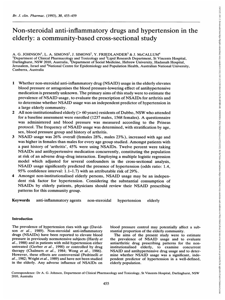 Brit J Clinical Pharma - May 1993 - Johnson - Non Steroidal Anti ...