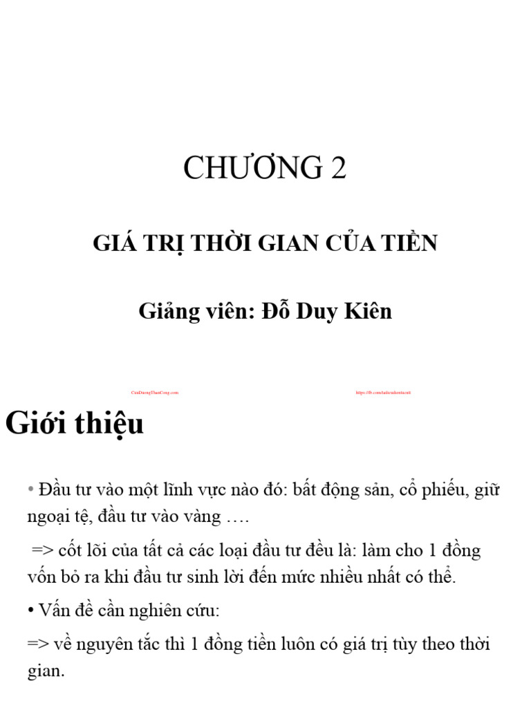 Phan tich va dau tu chung khoan tran hai yen chuong 2 gia tri
