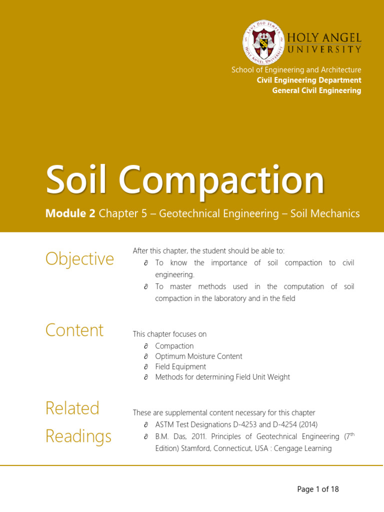 Soil Compaction Techniques in Engineering | PDF | Soil | Soil Science