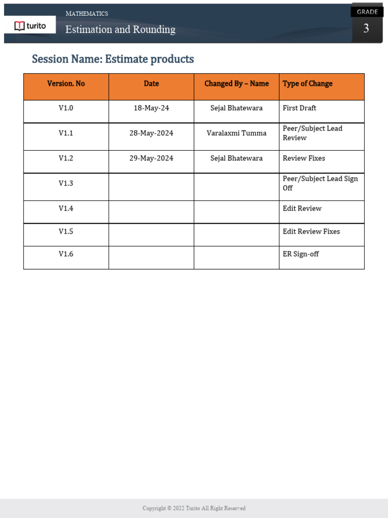SM - AUS - G3 - 7. Estimation and Rounding - 4. Estimate Products | PDF ...
