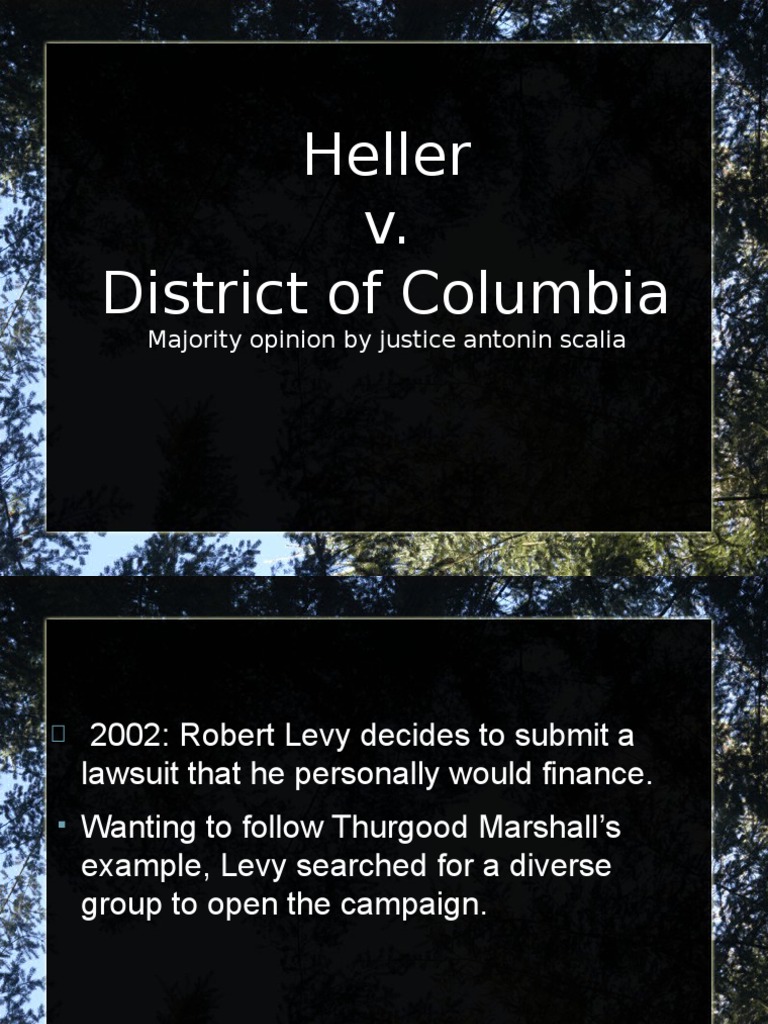 Heller vs. District of Columbia PDF District Of Columbia V. Heller
