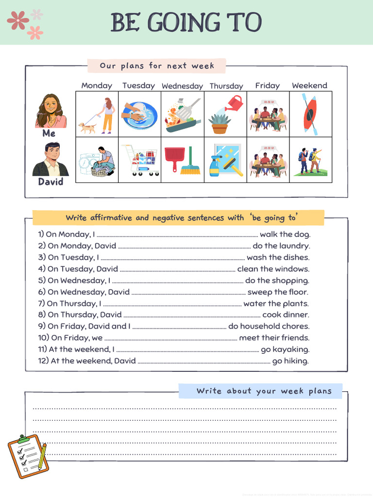 Future BE GOING TO Exercises | PDF