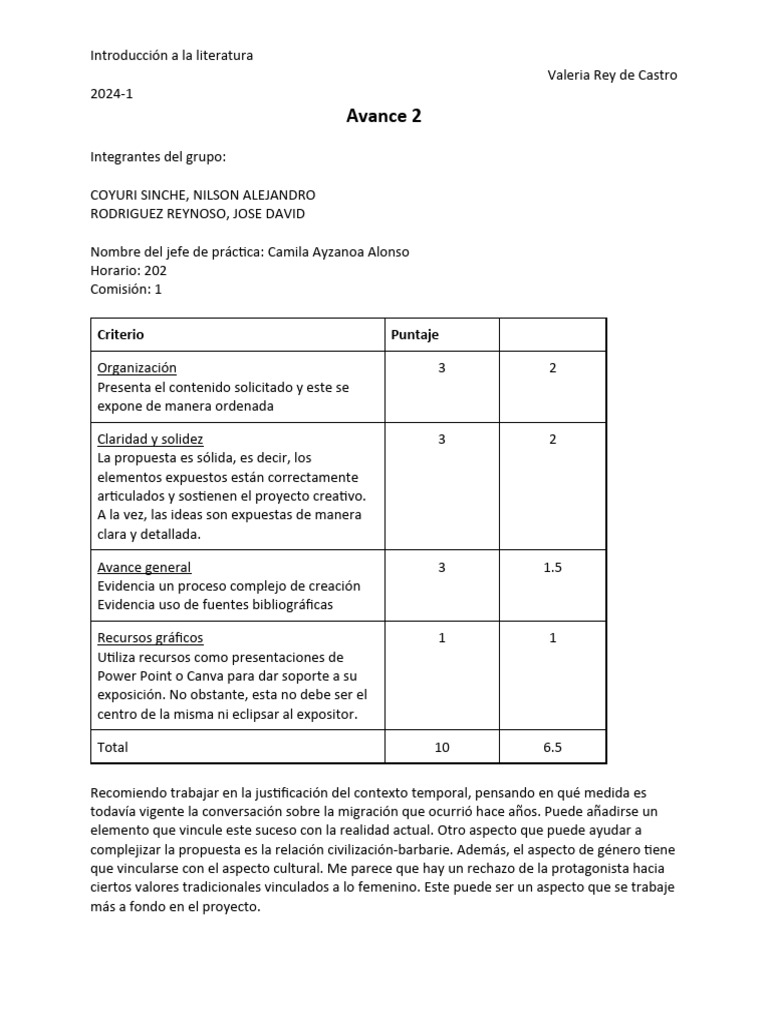 Avance 2 - Grupo 7 | PDF | Crecimiento personal y profesional | Ciencia ...
