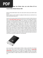 Comment partager des fichiers dans une carte Micro SD via Huawei E583c Modem Routeur Wifi