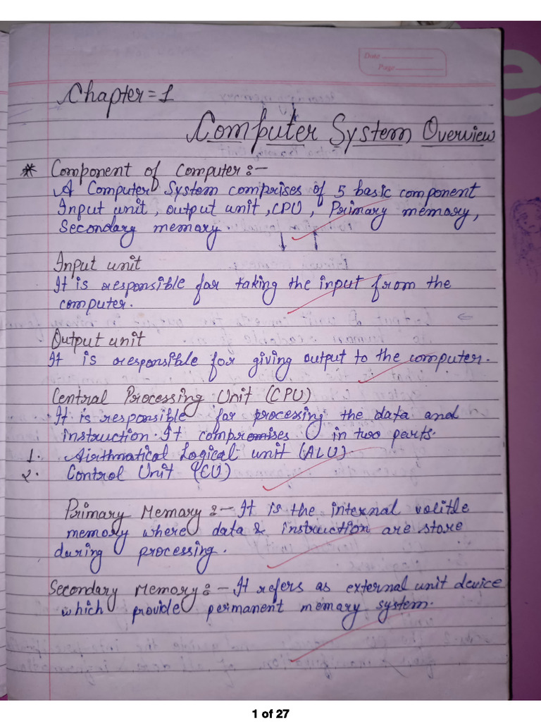 CS Notes of 1st and 2nd Chapter. | PDF