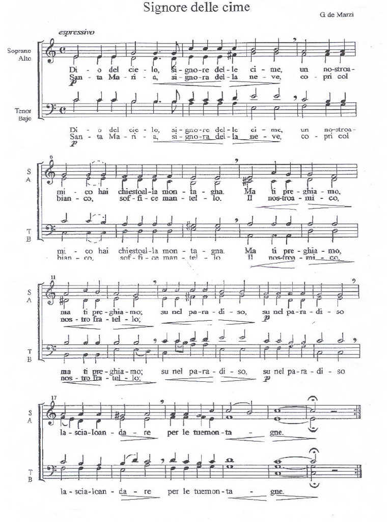 Signore Delle Cime Pdf