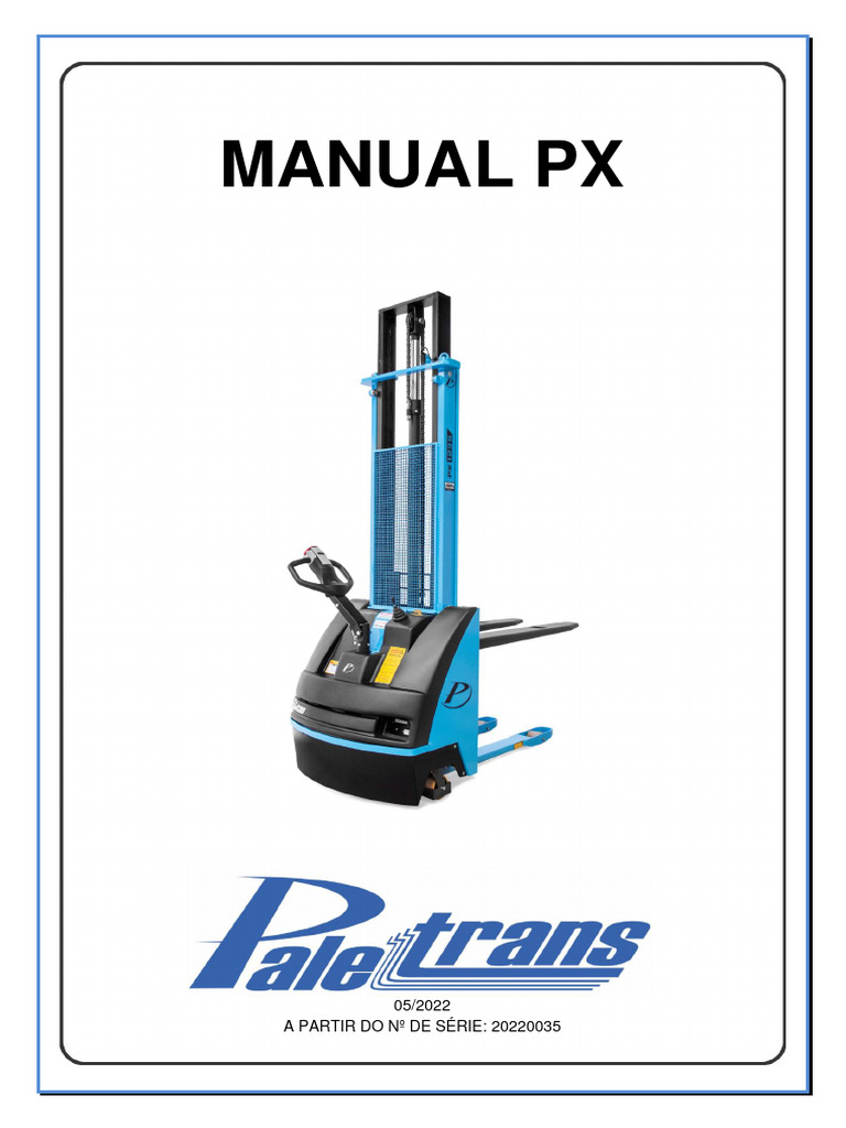 Manual de Uso da Empilhadeira PX | PDF | Parafuso | Temperatura