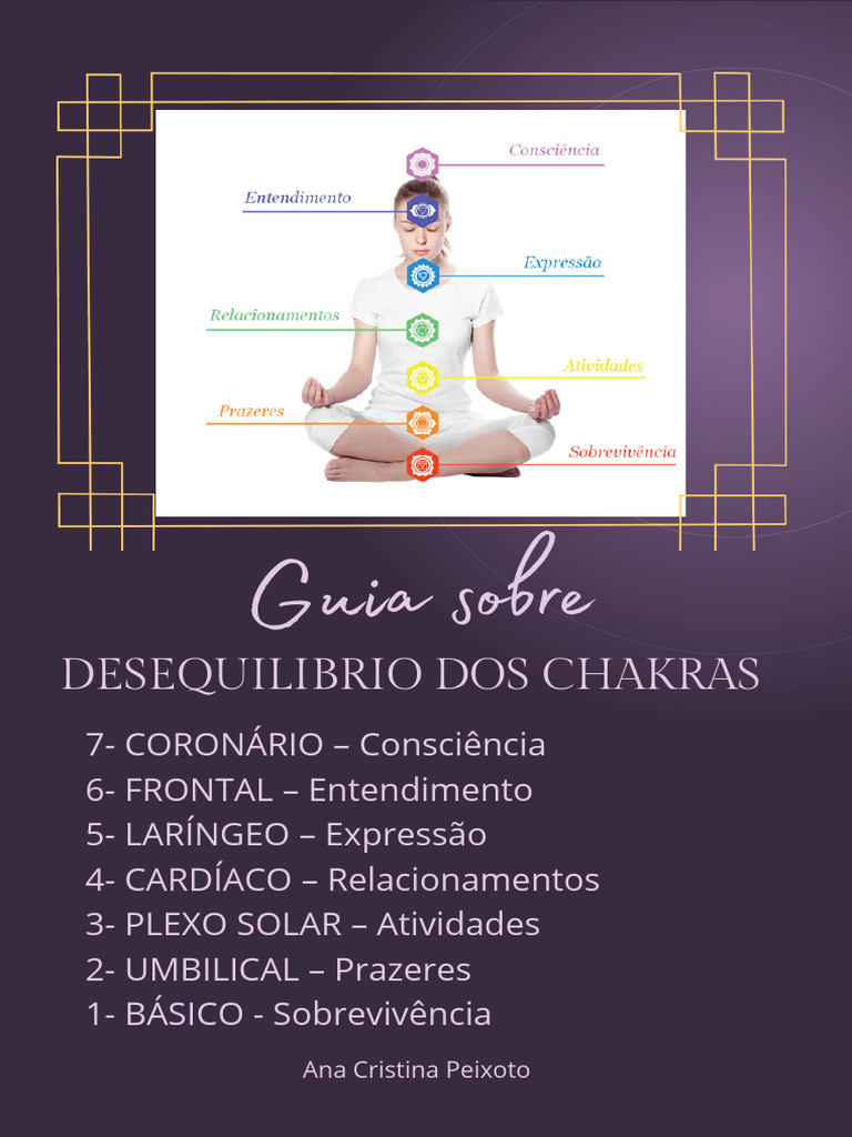 Guia de Desequilíbrio Dos Chakras | Download grátis PDF | Chacra | Emoções