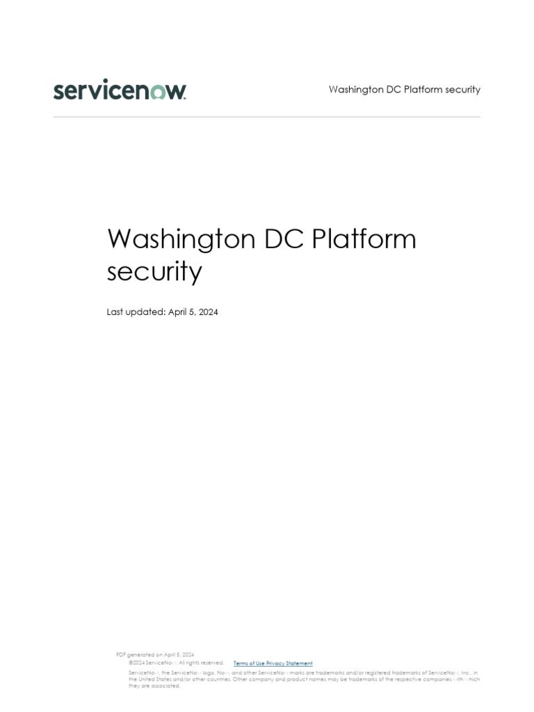 Washington DC Platform Security 4-5-2024 | PDF | Active Directory ...