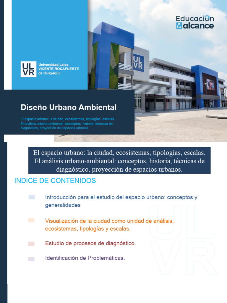 UNIDAD I_Diseño Urbano Ambiental_Completo | PDF | Entorno natural ...